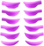 Liber Beauty Eyelash Lift Pads Lash Lift Rods Eyelash Perm Silicone Pads 5 Sizes Reusable Soft Lash Lift Shields for Different Length Eyelashes Perfect Lifting (Violets)