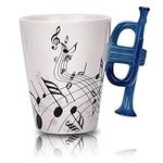BUYNEED 12.9 Oz Trumpet Mug Music N