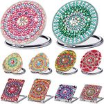 Weysat 10 Pcs Diamond Painting Compact Mirror DIY Portable Pocket Purse Mirror with Diamond Painting Cover Crafts Diamond Art Kits for Women Girls Kids (Mandala)