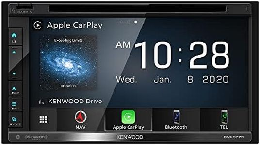 Kenwood DNX577S 6.8" DVD Car Stereo, Garmin Navigation Built in, Inrix Traffic Service, CarPlay and Android Auto, Bluetooth, Four Camera Inputs