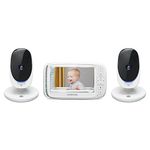 Motorola Comfort 50-2 Digital Video Audio Baby Monitor With 5-Inch Color Screen And 2 Cameras