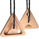 Bellaroca® | Climbing Hangboard Triangle, Set of 2 Portable Fingerboards for Climbing Training, Professional Climbing Boards for Finger Strenght in Rock Climbing and Bouldering