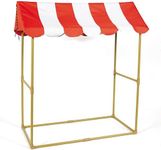 Fun Express Tabletop Tent 2.5 x 3.8 Feet - Carnival Circus Tent Canopy for Event Vendor Booth & Food Stand | Portable Party Stand for Outdoor Backyard Celebrations, VBS & Festival Decorations