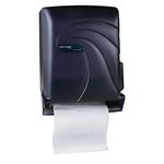 SANT1390TBK - San Jamar T1390TBK Black Oceans Tear-N-Dry Touchless Roll Paper Towel Dispenser