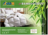 Bamboo DOUBLE Organic Cotton 100% Duvet Quilt 13.5 Tog Deluxe Soft Natural Hypoallergenic, Best Hotel Quality, Super Soft, Warm and Cosy, Anti Allergy, Computer Quilted Self piping