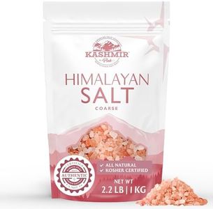 LA SALT CO Kashmir 2.2 Lbs Coarse Pink Himalayan Salt | Pure, Food Grade with 84 Trace Minerals | Supports Healthy Circulation & Helps Reduce Inflammation | Kosher, Vegan, Non-GMO, & Cruelty-Free
