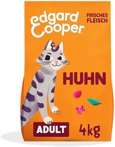 Edgard & Cooper Nourriture sèche pour Chat (Poulet, 4 kg), sans céréales, Pleine de Viande fraîche et d'ingrédients naturels, Convient aux Chats stérilisés et Actifs