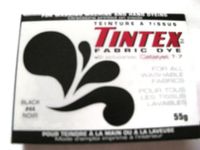 TINTEX Lot of 1 Brand Black Fabric Dye 44