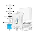 Cell Phone Signal Booster Compatible with All U.S. Carriers -Verizon, ATT, T Mobile and More 3G 4G LTE 5G Up to 5,000 Sq. Ft. Cell Phone Booster for Home FCC Approved