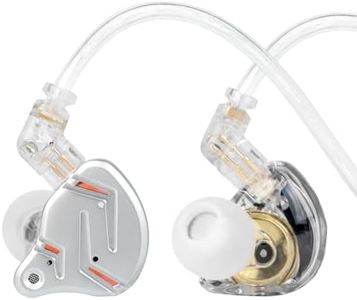 2026 Latest KZ ZST PRO X in Ear Monitor Headphones, 1BA 1DD Hybrid Driver Wired Gaming Earbuds, Deep Bass Sound Wired Ear Buds, HiFi IEM for Gaming Music Singer Musician Drummer (Without mic, Silver)
