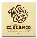 Willie's Cacao - White Chocolate Bar - El Blanco, Sublime creamy white Chocolate - 50g x 12