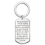 WTOPP To My Man Keyring I Love You Keyring Gifts for Boyfriend Husband Anniversary Keychain Gifts for Him Wedding Christmas Birthday Gifts Fathers Day Valentines Day Gifts for Men