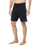 Oakley Men's Solid Crest 19 Boardshort Board Shorts, Blackout/Ultra Purple, 30