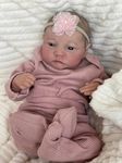 Terabithia 19 Inches 49CM Premie Baby Size Awake Lifelike Reborn Baby Doll Crafted in Silicone Vinyl Full Body Anatomically Correct Realistic born Girl Dolls That Look Real and Feel Real Nude Pink