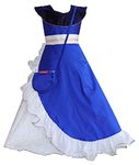 My Lil Princess Girl's A-Line Maxi Dress (Indigo Blue, 5-6 Years)