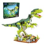 SIENON Creator Velociraptor Dinosaur Building Toy Set, Dinosaur Park World Dominion Raptor Model Toy Building with Movable Jaw, Neck and Joints, 16.3” Dinosaur Toys for Kids 6-14 Years Old (533 Pcs)