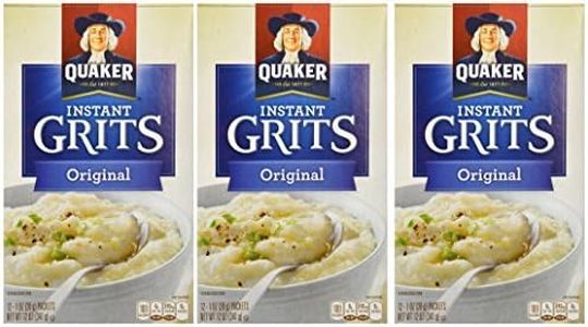 Quaker, Instant Grits, Original, 10 Count, 9.8oz Box (Pack of 3)