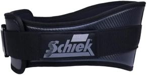 Schiek Sports 3004 Carbon Fiber Lifting Belt - Power Lifting Gym Belts for Lower Back Support