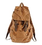 Yimidear Unisex Canvas Backpack Vintage Rucksacks Student School Bags Casual Daypacks (Yellow)