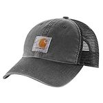 Carhartt Unisex Canvas Mesh-Back Cap, Black, OFA