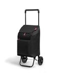 GIMI Argo Shopping Trolley New Meteorite, Black, Capacità 45 Lt