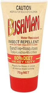 Bushman Ultra Heavy Duty 80% Deet DryGel Tube 75 g, 75 grams