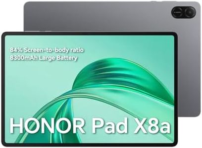 HONOR Pad X8a - 11-inch Wi-Fi Tablet, 4GB+128GB, 90Hz FullView Display, 8300mAh Battery, 4 Speakers, Metal Body, Android 14, Space Grey