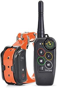 PetSpy M686 Premium Dog Training Shock Collar for Dogs with Vibration, Shock and Beep, Rechargeable and Waterproof E-Collar Remote Trainer (One Dog)