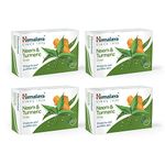 Himalaya Herbals Neem and Turmeric Soap, 125gm (Pack of 4) with Value Pack Save Rs.20