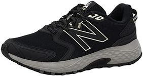 New Balance Women's 410v7 Trail Running Shoe, Black, 6.5 US