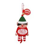 History & Heraldry Personalised Dancing Christmas tree Decorations (Finley)