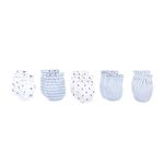 Baby Cotton Scratch Mittens-5 Pairs for Baby Boys Girls Newborn, 0-6 Months