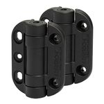 Safetech Hardware Self Closing Gate Hinges, Self-Aligning Pool & Outdoor Hinges Heavy Duty Adjustable Tension Gate Hinges for Any Square Post Metal, Wood & Vinyl Gates up to 99 lbs (TopKlik SHG-90L)