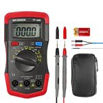 Digital Multimeter Electric Tester,INFURIDER YF-36K Auto-Ranging Voltmeter Ohmmeter,4000 Counts Avometer Measures Voltage,Current,Ohm,Cap,Temp and Diode for Electrical DMM