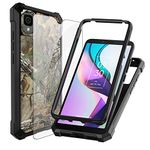 Ailiber Phone Case for TCL 30Z(T602DL), TCL 30 LE Case with Screen Protector, 2 Layer Structure Protection, Shockproof Corner TPU Bumper, Heavy Duty Silicone Phone Cover for Straight Talk TCL 30Z-Camo