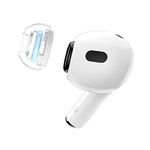 SpinFit SuperFine for AirPods Pro Gen 1 & 2 - M - Medical Grade Silicone Patented Replacement Ear Tips and Adapters for Supreme Comfort (one pair)(ear tips installed)