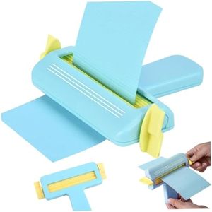 VATNUYOO Die Cutting Machine, Manual Paper Embossing Machine, Paper Crimper Tool for DIY Crafts, Scrapbooking, Card Making (Blue)