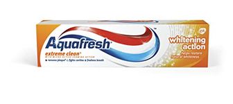 Aquafresh Whitening Toothpaste with Fluoride, Plaque Remover, Fresh Breath and Cavity Protection, 90 mL