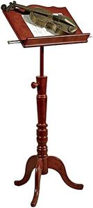 Touch of Class Aubrie Music Stand Adjustable Classic Cherry One Size - Traditional Wooden Artisanship - Musical Professional Wood Stands for Sheet Notes, Conductors, Studio - 53 Inches High