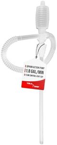 TERA PUMP - Heavy Duty Chemical Resistant Manual Hand-operated Siphon Pump Compatible with non-potable water, Acid, gasoline, kerosene & diesel, and more, etc.