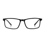 Aferlite® Unisex Zero Power Computer glasses CR 39 Lens Blue Block TR90 Frame Rectangular| Matt Black | Medium