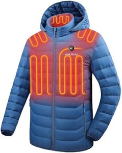 Venustas Unisex Heated Jacket with Battery, Heated Coat for Women and Men with Detachable Hood