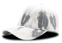 SwooK Tie-Dye Classic Snapback Baseball Cap for Mens Boys Womens Girls Sport Adjustable Cotton Mens Womens Caps Cap (Grey)