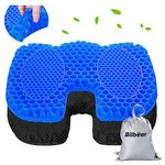 Bilbear Anti Slip Gel Kayak Seat Cushion Breathable U Shape Kayak Seat Pad for Sit in Kayaks,Boat,Canoe and Fishing,Waterproof Inflatable Thicken Seat Cushion for Kayak Accessories Equipment