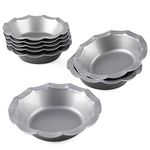 CHWAIKA Mini Pie Pans Set of 8 Small Pie Tins Nonstick Round Pie Plate for Baking