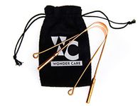 Wonder care - 2 pcs. 100% Copper Tongue Cleaner/Scaper Antimicrobial Ayurvedic cleaner, Antibacterial scrapper for Optimal Oral Hygiene Combo Pack