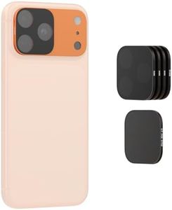 SmallRig Square ND & Black Mist Filter Kit for iPhone 17 Pro, Magnetic Lens Filters with Base Mount, Black Mist Diffusion 1/4 Filter/ND2/ND4/ ND8/ND16/ND32, 6 Pack, Orange- 6072