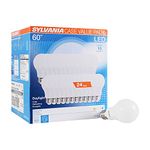 Sylvania Home Lighting 74766 60W Equivalent, LED Bulb, A19 Lamp, Efficient 8.5W, Bright White 5000K, 24 Pack, Piece