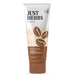 Just Herbs Coffee Body Scrub Walnut Exfoliating Detan Face & Body Scrub for Blackheads, Whiteheads, Removes Tanning & Glowing Skin - For Men & Women 100 Ml