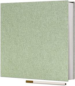 Vienrose - Álbum de fotos adhesivo, 40 páginas de lino, tapa dura, 28 x 27 cm, con un bolígrafo metálico para boda, bebé, familia de viaje